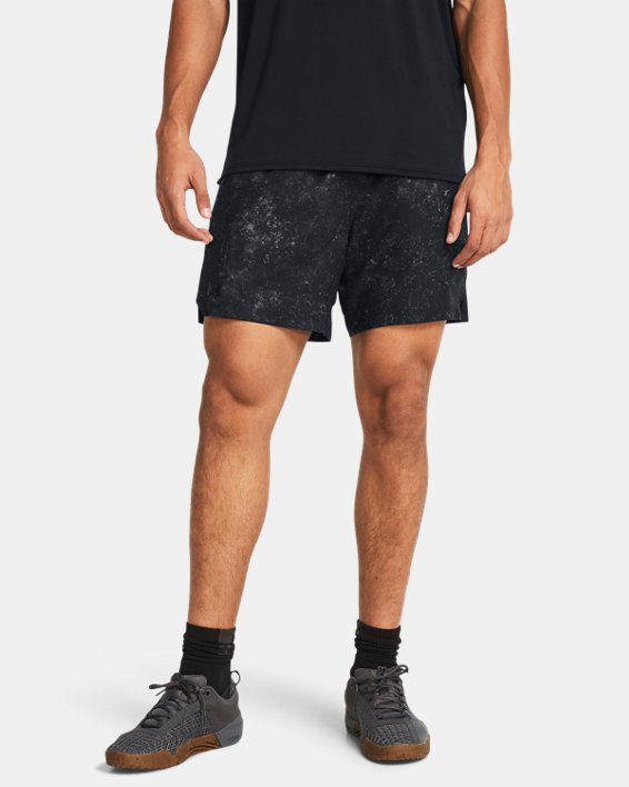 Men's UA Vanish Woven 6" Printed Shorts in Black image number 0